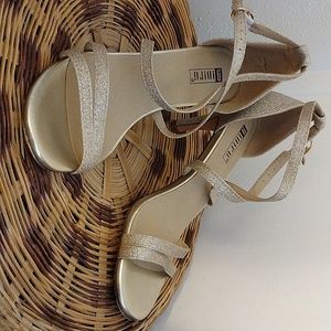 Glittery Gold High Heels